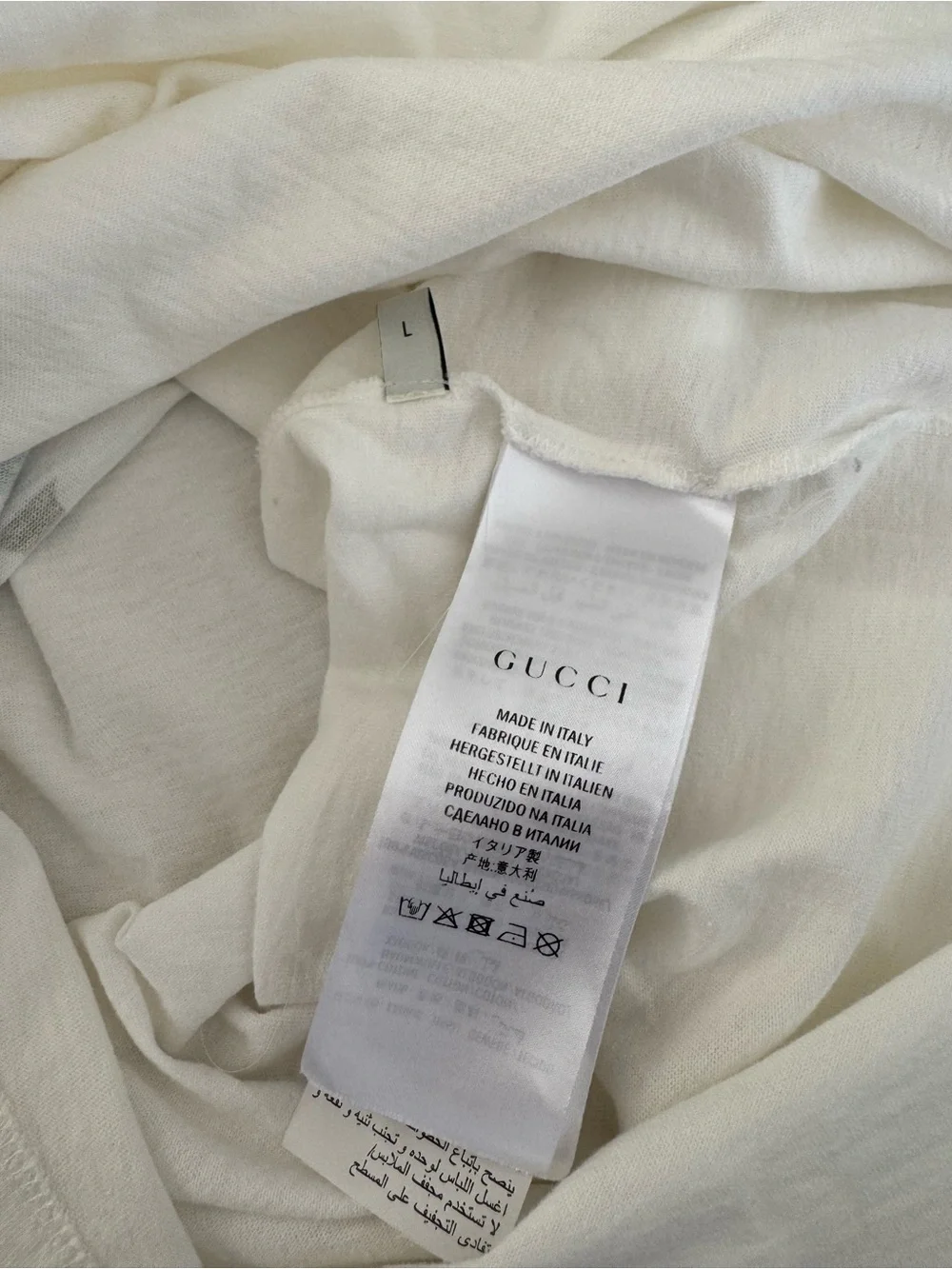 Gucci Embroidered Long Sleeve Tee